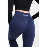 Gymhams Kalçası Büzgülü Push Up Kalça Şekillendirici Tayt Seamless Fitnes lacivert
