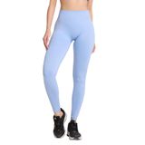 GYMHAMS Yüksek Bel Kalça Şekillendirici Spor Tayt, Push Up Etkili, Büzgülü Tasarım, Bordo (Bebek-Mavi, XS)