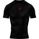 Gymhard Red Pro+ Compression Erkek Tişört Slim Fit Düz Desenli Nefes Alabilir Kumaş - Siyah