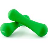 Gymo 2x1 kg Yeşil Neopren Dambıl