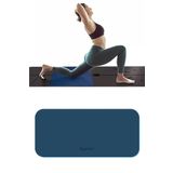 Gymo Ekolojik 6mm TPE Yoga Matı Pilates Minderi Diz Dirsek Koruyucu Matlı Set Mavi