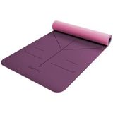 Gymo Hizalamalı 6mm TPE Yoga Matı Pilates Minderi - Mor