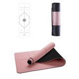 Gymo Hizalamalı 6mm TPE Yoga Matı Pilates Minderi Scarlet