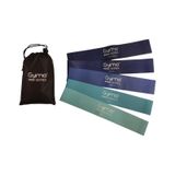 Gymo Pro Series Çantalı Direnç Bandı Fitness Pilates Esnetme Lastiği 5'li Set Mavi
