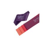 Gymo Pro Series Çantalı Direnç Bandı Fitness Pilates Esnetme Lastiği 5'li Set Mor 7.5 cm