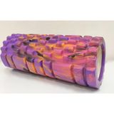 Gymo Pro Series Cloudy Marble Foam Roller Pilates Masaj Rulosu Mor