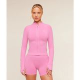 Gymshark Soft Sculpt Fermuarlı Şekillendirici Kadın Spor Ceket - XL - Pembe