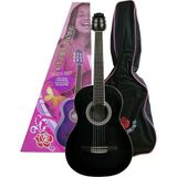 Gypsy Rose Klasik Gitar Seti Siyah Renk İle Farklı Aksesuarlarla