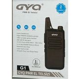 GYQ QG1 PMR El Telsizi 10 Km Mesafeli Siyah Tekli Paket