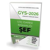 GYS - 2026 Görevde Yükselme Sınavı Göç İdaresi Başkanlığı Şef Tamamı Çözümlü 3 Deneme Sınavı