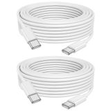 Gyusity USB C - USB C Kablosu, 2 Paket 60 W [6FT+3FT], Tip C - C Kablo Hızlı Şarj Kablosu iPhone 15/Pro/Pro Max/Plus, MacBook Air 13"/iPad Pro/Air, Samsung Galaxy S23 S22, iPad Pro, MacBook Air ve Daha