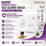 GZC Exproof Gaz Alarm Cihazı – Doğalgaz Lpg Gaz Kaçak Dedektörü, Selenoid Vana Çıkışlı, Gazbir Gazmer Onaylı, Ce Belgeli