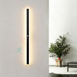 GZZBMY Hareket Sensörlü LED Duvar Lambası Modern Minimalist Duvar Aydınlatması Yatak Odası Oturma Odası Koridor Merdiven için Uzun Kapalı Duvar Lambası (Doğal Işık, 60 cm)