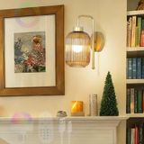 GZZBMY İç Mekan Duvar Lambası Şarj Edilebilir Vintage LED Uzaktan Kumandalı Duvar Lambası RGB Kısılabilir Duvar Aydınlatması Yatak Odası Oturma Odası Koridor için Cam Abajur (Kehribar, 1 Adet)