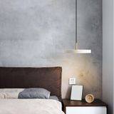 GZZBMY LED Sarkıt Modern Alüminyum Mutfak Kolye Yüksekliği Ayarlanabilir 150 cm Yuvarlak Sarkıt Yatak Odası Başucu Oturma Odası Yemek Odası için Kapalı Işık (Beyaz Sıcak Işık, 30 cm)