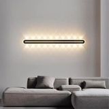 GZZBMY Modern Minimalist İç Mekan LED Duvar Lambası Uzun Duvar Lambası Yukarı Aşağı Siyah Yaratıcılık Yatak Odası Oturma Odası Koridor Merdiven Duvar Aydınlatması (Doğal Işık, 100 cm)