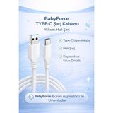 H-031 Type-C Şarj Kablosu – Babyforce Burun Aspiratörü ile Uyumlu Şarj Kablosu