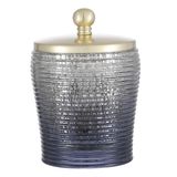 H Halston Qtip Kavanoz, Pamuk Top Depolama, Fırçalanmış Altın Paslanmaz Metal Kapak, Ricard Koleksiyonu, Ev için Banyo Organizasyonu, Banyo Tuzları, Makyaj Vanity Depolama, Banyo Aksesuarları