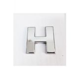 H Harfi 3,75 Cm Krom Yapışkanlı
