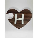 H Harfi (Sağ Parça) – Ahşap Puzzle Kalp Harf Magnet – Buzdolabı Süsü – İkili Uyumlu (kod:1007)