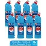 H.hypo Ultra Kıvamlı Çamaşır Suyu Okaliptus 750 gr x 8 - 750 ml