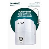 H-Max HMAXB4512 12 lt Çelik Tanklı 15 Aşama Multi Mineralli 80 GPD Su Arıtma Cihazı