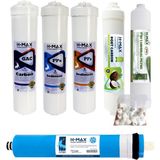 H-MAX Reverse Osmosis System 75 Gpd Membranlı Kapalı Kasa Su Arıtma Cihazı 6'lı Filtre Seti - 0057 - Beyaz