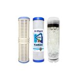 H-MAX Reverse Osmosis System Daire Girişi ve Bina Girişi Su Arıtma Cihazlarına Özel 3 Aşamalı Filtre Seti Silifozlu - 0145