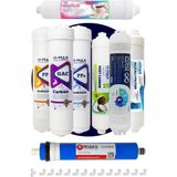 H-MAX Reverse Osmosis System Lg Membranlı Kapalı Kasa Su Arıtma Cihazı 8'li Filtre Seti - 0064 - Renkli