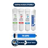 H-MAX Reverse Osmosis System Quick Yeni Sezon 5'li Kapalı Kasa Su Arıtma Filtre Seti - 012