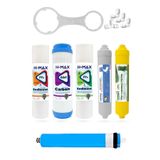 H-MAX Reverse Osmosis System Reverse Osmosis Açık Kasa Su Arıtma 6'lı Filtre Seti 11 Aşamalı (1011)