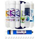 H-MAX Reverse Osmosis System Süper Membranlı Kapalı Kasa Su Arıtma Cihazı 7'li Filtre Seti - 0062 - Renkli
