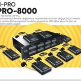 H-Pro PRO-8000 8'li 100 Kanal Yaka Mikrofonu