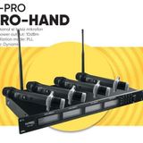 H-Pro Pro-Hand 4'lü 100 Kanal El Telsiz Mikrofonu