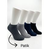 H Storee Erkek Premium Bambu Patik Çorap 12’li Set – %80 Gerçek Bambu Ipliği, Dikişsiz, Nefes Alan - 40 - 45 - Siyah - Lacivert - Füme - Gri