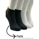H Storee Erkek Premium Bambu Patik Çorap 16’lı Set – %80 Gerçek Bambu Ipliği, Dikişsiz, Nefes Alan - 40 - 45 - Siyah-Beyaz