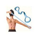 h.t sağlık 8 Şekilli Silikon Yoga Direnç Bantları - Sırt, Bel ve Kol Antrenmaı Elastik Fitness Ergonomik