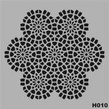 H010 Stencil Boyama Şablonu 25x25 cm.