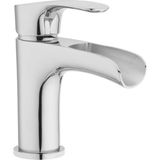 H07L-412-AV-CH Banyo Lavabo Bataryası Şelale Tek Kolu Krom