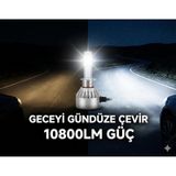 H1 Led Xenon Beyaz Far Ampulü 60w 10800lm 6000k Şimşek Etkili S-line Çiftli Set