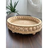 H2 Design El Yapımı Doğal Rafya Tepsi - 28 x 28 cm