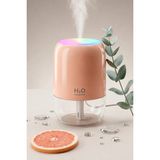 H20 Taşınabilir Mini USB Hava Nemlendirici & Aroma Difüzör - Araç, Ofis ve Bebek Odası Için Sessiz Buhar Üfleyici - Pembe