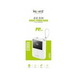H21 Mini Ergonomik Boy 10000 Mh Pd 20W ve USB 22.5W Fast Hızlı Şarj Dahili Type C ve Lightning Kablolu Dünya Standartlarına Uygun Polymer Batarya Birebir Amper LCD Göstergeli Powerbank - Option-1