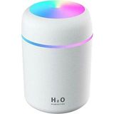 H2O 300 ml Ulrasonik Hava Nemlendirici Buhar Makinesi ve Aroma Difüzörü - Renkli