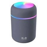H2O Humidifier Luyao Antrasit 300 ml Ulrasonik Hava Nemlendirici Buhar Makinesi ve Aroma Difüzörü