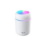 H2o LED Işıklı Mini Ortam Oda Hava Nemlendirici ve Taşınabilir Buhar Makinesi H2O Humidifier - Beyaz