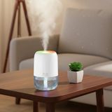 H2O Model Ultrasonik Soğuk Buhar Makinesi Çok Renkli Şeffaf Hazneli Masaüstü Nemlendirici
