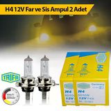 H4 12V 60/55W Far Ampul Trifa 2 Adet 01661