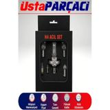 H4 Acil Yol Seti 12v Araç Ampul Ve Sigorta Seti Far Stop Park Sofit Ampul + Blade Sigorta Seyahat Güvenlik Kiti