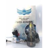 H4 EKT 9400 Lümen EKT Buz Mavi Led Xenon 12000K Şimşek Etkili(Led Far Ampulü)
